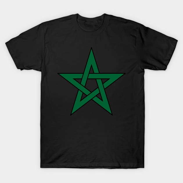 Morocco flag maghribi T-Shirt by yellowpinko